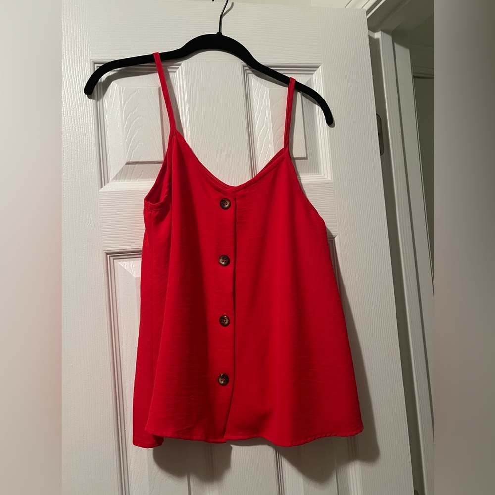Red tank top